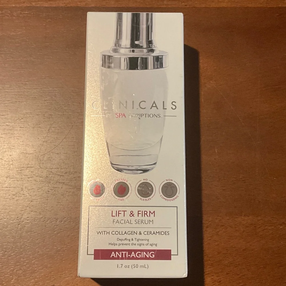Clinicals by Spa Scriptions Lift & Firm Anti-Aging Serum, NIB